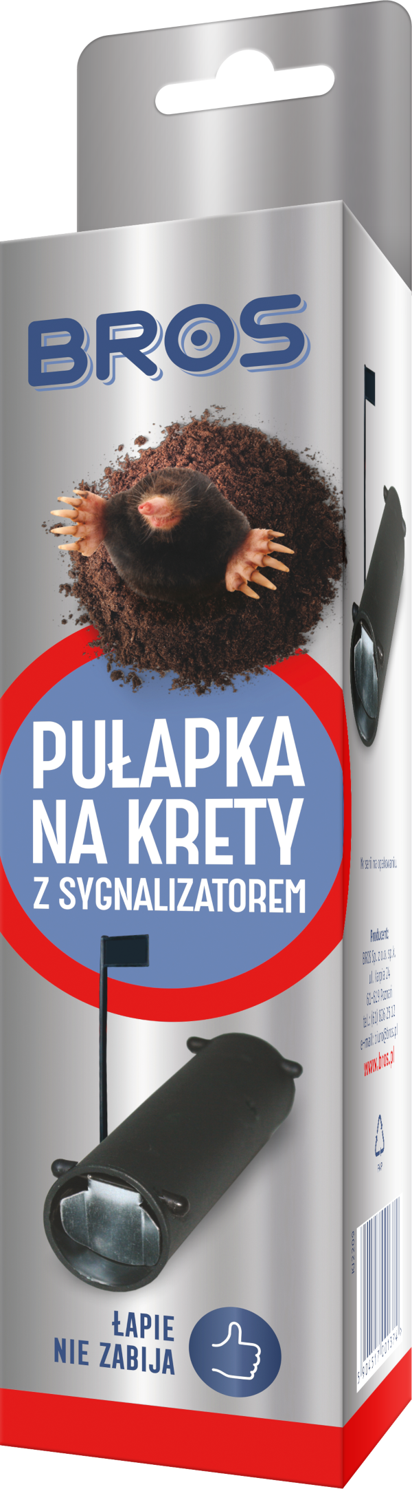Pułapka na krety z sygnalizatorem Bros 