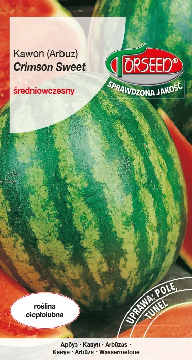 Arbuz Crimson Sweet 2g  Bardzo słodki 