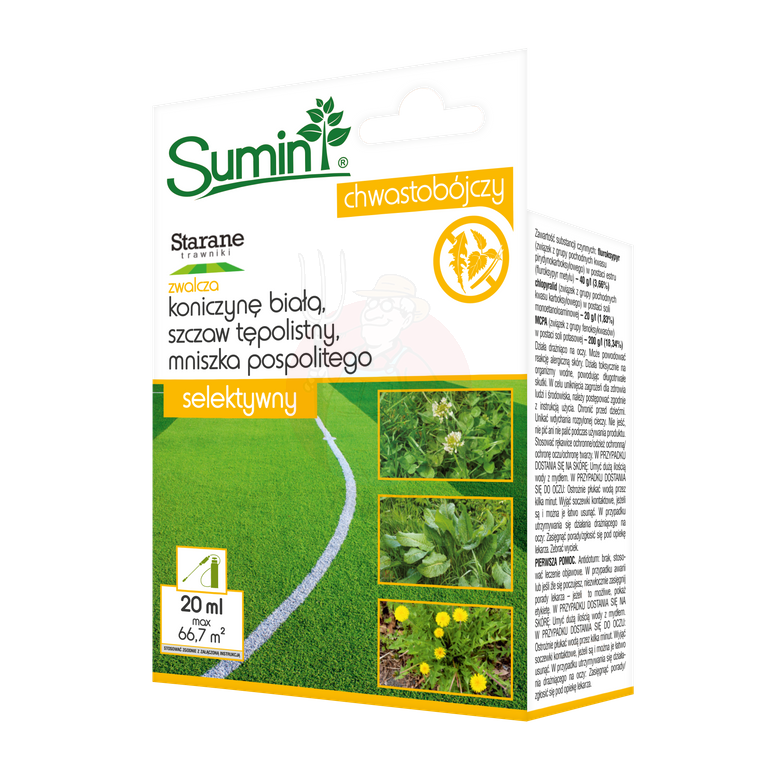 Starane Trawniki 20 ml- 50m2 na chwasty dwuliścienne w trawniku 